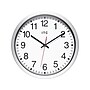 Infinity Instruments Intrinsic Prosaic ITC Wall Clock, 12"Dia. (14529SV-830)~#|#~31FD0794-9DA0-4EA5-9DB96929B0446AEA_sc7