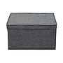 Household Essentials Extra Large Stackable Folding Fabric Storage Bin, 10" x 16"x 19", 52.64 Qt., Gray, 2/Pack (7515-1)~#|#~31FD574B-BC44-48FF-838CF2C0FE07DCCF_sc7