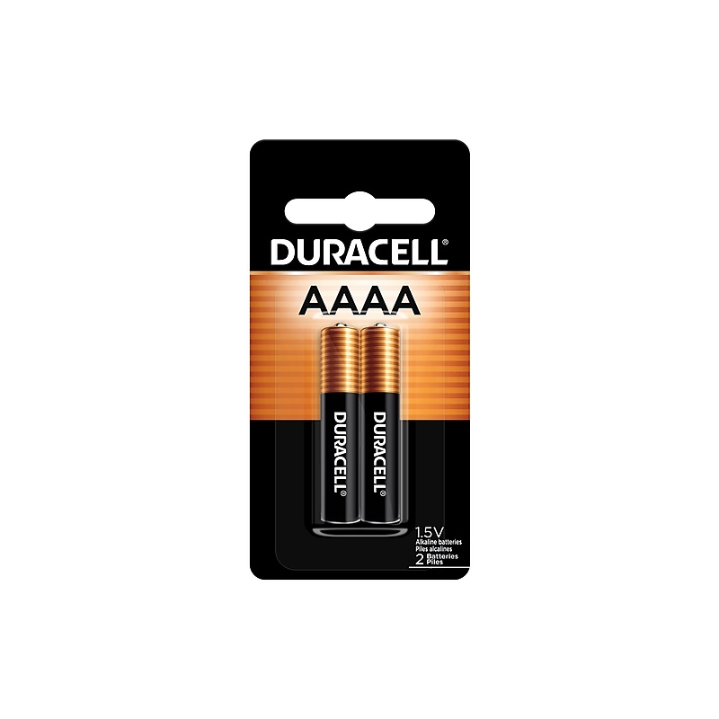 Duracell AAAA Alkaline Battery, 2/Pack (MX2500B2PK) image 1
