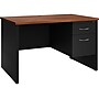 Hirsh 48"W Single-Pedestal Desk, Black/Walnut (20539)~#|#~320342D6-587E-4B42-81BA98B10E2D6AD0_sc7
