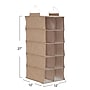 Household Essentials Hanging Shoe Organizer with 10 Pockets, Beige (7810-1)~#|#~32035C35-E475-4486-AE34E6D536AC1E81_sc7