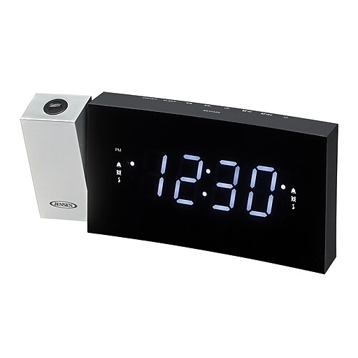 Jensen Digital Dual Alarm Projection Clock Radio (Jcr238) Staples