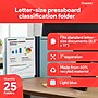 Staples® 60% Recycled Pressboard Classification Folder, 2" Expansion, Letter Size, Light Blue, 25/Box (ST384868/384868)~#|#~320E1540-6473-41BB-922B77390767B90B_sc7