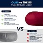 Flash Furniture Cotton Twill Bean Bag Chair, Red (DGBEANLGSLDRD)~#|#~3216CA64-148C-475D-9F89D8ABEFD985D8_sc7