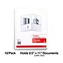 Staples 10% Recycled Smooth 2-Pocket Paper Presentation Folder, White, 10/Pack (13384-CC)~#|#~321B6A24-B48B-47B8-ACAD7911AB7190B5_sc7