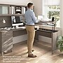 Bush Home Somerset 72"W Office Desk with Drawers and Hutch, Ash Gray (SET018AG)~#|#~321C5AB1-36C7-45BD-8F1FFFEE2BD0BF29_sc7