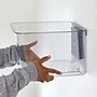 iDESIGN Medium Stackable Plastic Storage Bin, Clear (50377)~#|#~321D1F75-262F-4D6D-9A2F9AE45D853303_sc7