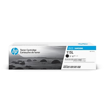 HP 115L Black High Yield Toner Cartridge for Samsung MLT-D115L (SU822), Samsung-branded printer supplies are now HP-branded