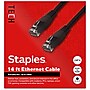 Staples TECH 14 ft. Cat-6 Ethernet Cable, Male to Male, Black (ST62456)~#|#~321F9749-2A47-45F7-BB6C9769ACA49742_sc7