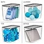 iDESIGN Small Stackable Plastic Storage Bin, Clear (50384)~#|#~32228F12-04EE-45EF-839E1FECE91D16D0_sc7