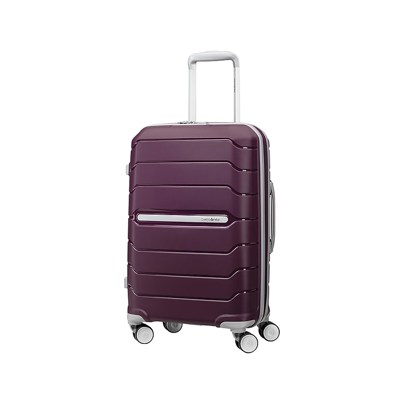 Samsonite Freeform 21.25" Hardside Carry-On Suitcase, 4-Wheeled Spinner, TSA Checkpoint Friendly, Amethyst Purple (78255-B170) image 1