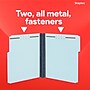 Staples® 60% Recycled Pressboard Classification Folder, 2" Expansion, Letter Size, Light Blue, 25/Box (ST384868/384868)~#|#~32229ED0-1886-40D1-9353162AA5DE696A_sc7