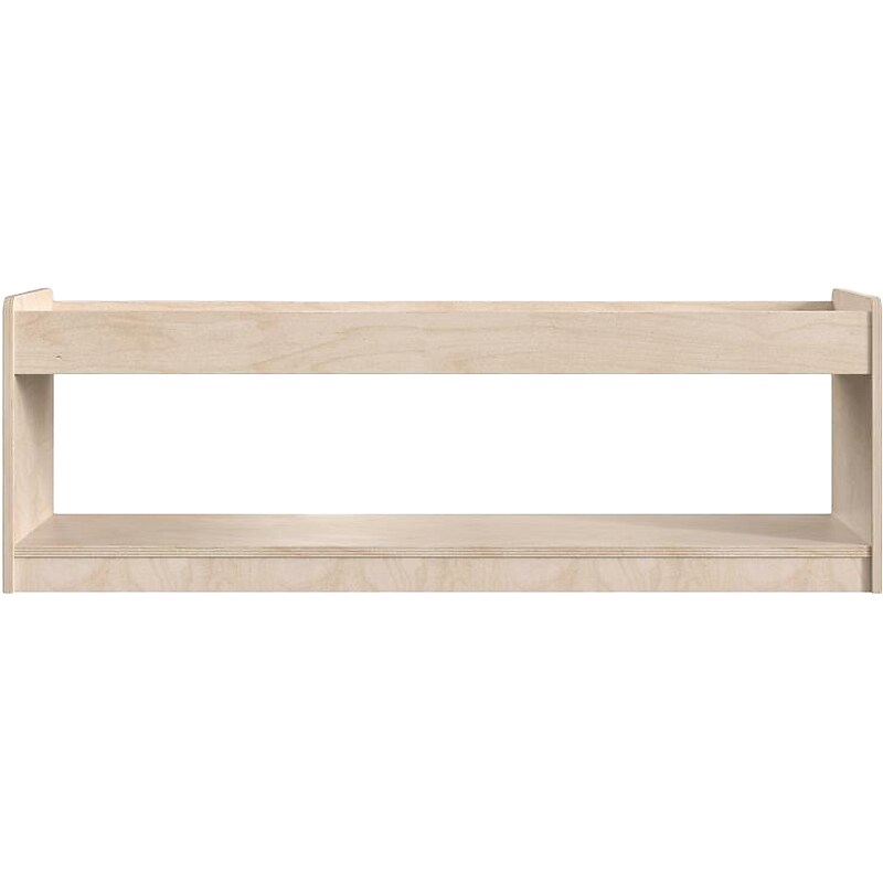 Flash Furniture Bright Beginnings Display Shelf Unit, 16"H x 47.25"W x 13"D, Brown (MK-KE24572-GG) image 1