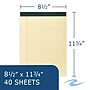 Roaring Spring Paper Products 30% Recycled Legal Pad, 8.5" x 11.75", 40 Sheets/Pad, Canary (74712)~#|#~322BE8FC-2D27-4DD4-8123BF08C39AF36D_sc7