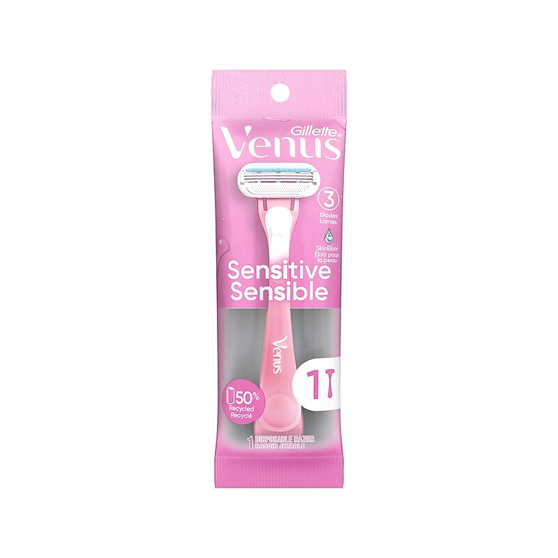 Gillette Venus Sensitive Disposable Razor, Pink, 36/Carton (64906) image 1