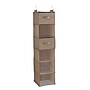 Household Essentials 6‑Shelf Hanging Closet Organizer, Beige (HH7802-1)~#|#~323185D8-ABCF-4B4A-BA7CABBB7E6B1BE7_sc7
