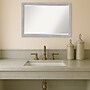 Amanti Art Vista Brushed Nickel Narrow Frame Wall Mirror, 26.75" x 38.75" (A42674960962)~#|#~32324F3F-192A-4456-95DA6B371026B669_sc7