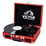 Victor Metro Dual-Bluetooth Belt-Drive Suitcase Turntable, Red (VSRP-800-RD)~#|#~3239C939-221A-4E67-90FB9904C91CE5C9_sc7