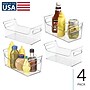 iDESIGN Plastic Storage Bin with Handles, Clear, 4/Pack (28114M4)~#|#~323FF4C0-420F-48B9-842C8B01ED3AA25B_sc7