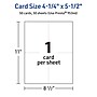 Avery Integrated Cards, 4.25" x 5.5", Glossy White, 50/Box (95346)~#|#~324736B0-30E5-404D-968107AEE28E92F9_sc7