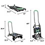 Cosco Shifter Convertible Hand Truck, 300 lb. Capacity, Black/Green (12222PBG1E)~#|#~3248AEA7-86B8-4E56-9C07A3633AEC32F1_sc7