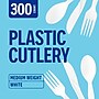 Perk™ Polystyrene Assorted Cutlery, Medium-Weight, White, 300/Pack (PK56406)~#|#~324A0E32-74E5-423B-995E247EC5202A4A_sc7