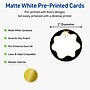Avery Round Integrated Cards, Matte White, 100/Pack (19479370844)~#|#~324BC8B6-08A3-4AE2-AC9607CB95B47E45_sc7