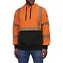 Ergodyne GloWear 8317BK High Visibility Long Sleeve Black Bottom Hooded Sweatshirt, ANSI Type R, Class 3, Orange, Large (22984)~#|#~324C30A1-115D-4CAB-A6C1E5DBDD211B77_sc7