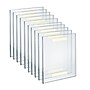 Azar Displays Self Adhesive Sign Holder, 8" x 10", Vertical, Wall Mounted, Clear, Acrylic, 10/Pack (122025)~#|#~324F6285-DE8D-4C11-985803C21C8114C7_sc7