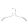 Nahanco 17" Plastic Medium Heavy Weight Dress Hanger, Clear, 100/Pack (507)~#|#~32505CDE-937E-4475-83C27EAF6E519EC8_sc7