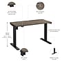 Bush Business Furniture Move 40 Series 48"W Electric Adjustable Standing Desk, Modern Hickory/Black (M4S4824MHBK)~#|#~3255E7D4-6800-401E-82C654E03D109AFE_sc7