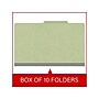 Medical Arts Press Pressboard Classification Folder, 1 Divider, 2" Expansion, Legal Size, Peridot Green, 10/Box~#|#~3259B9FD-51EE-46FC-82DB1DDAF03D9361_sc7