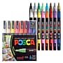 Uni POSCA Permanent Specialty Marker, Fine Bullet Tip, Assorted Colors, 16/Pack (PC3M16C)~#|#~325C7666-0F2D-41AF-AE30DC314D09460A_sc7