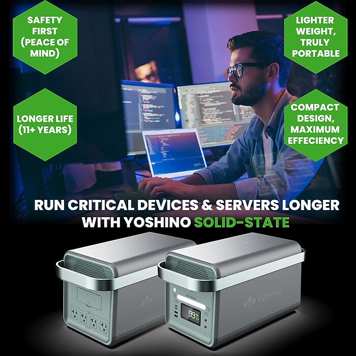 Yoshino B2000 SST 11-Port Solid-State Power Station 1326Wh, 2000W