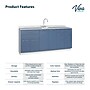 Viva Comfort 36.75'' H x 72" L Medical Cabinet with Center Sink, 6-Doors, 3-Drawers, Blueberry (902BASE72CSBL)~#|#~32616AD4-1E7D-49A3-BA79B693F0F4A50E_sc7