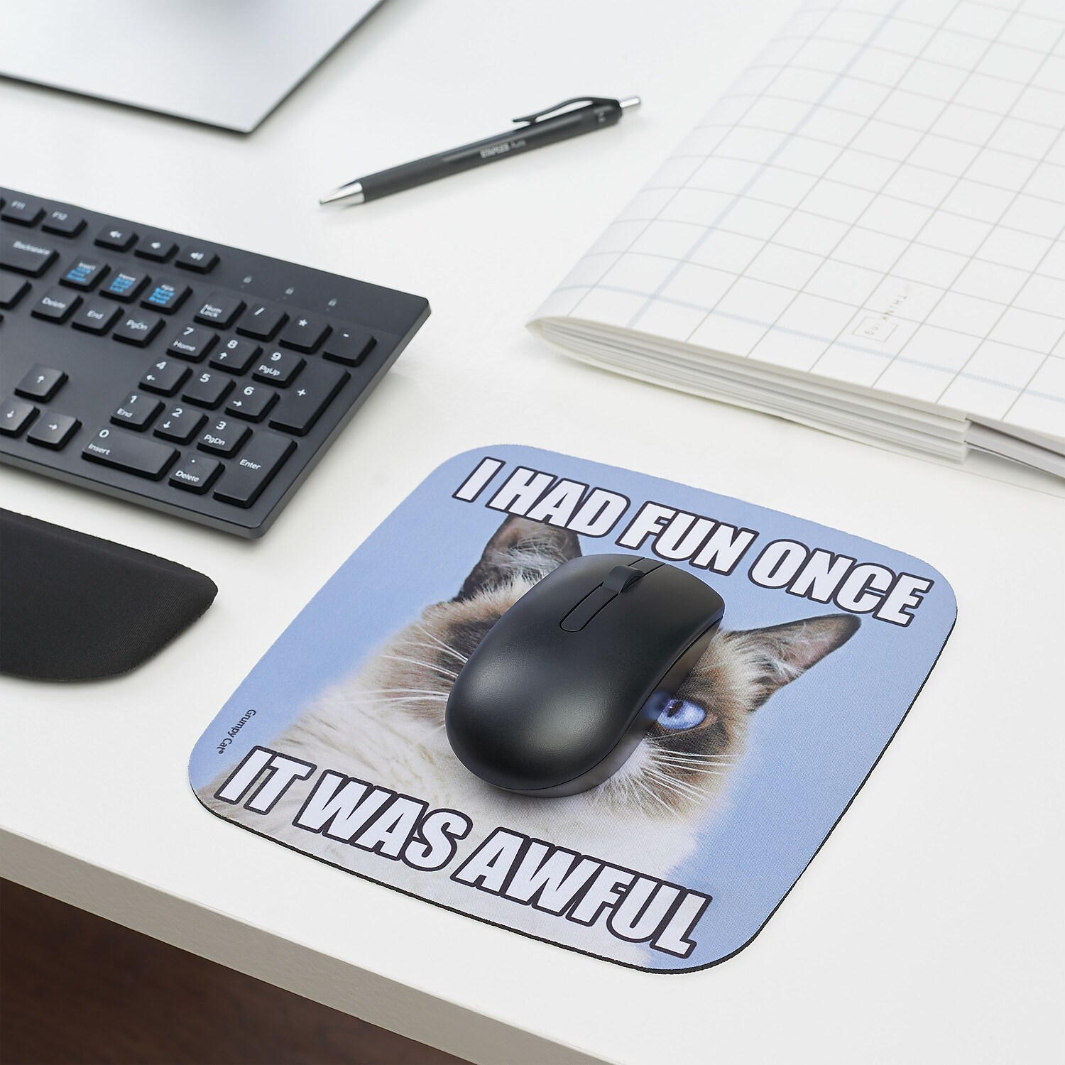 Staples Grumpy Cat Mouse Pad 136615 718103190770 eBay