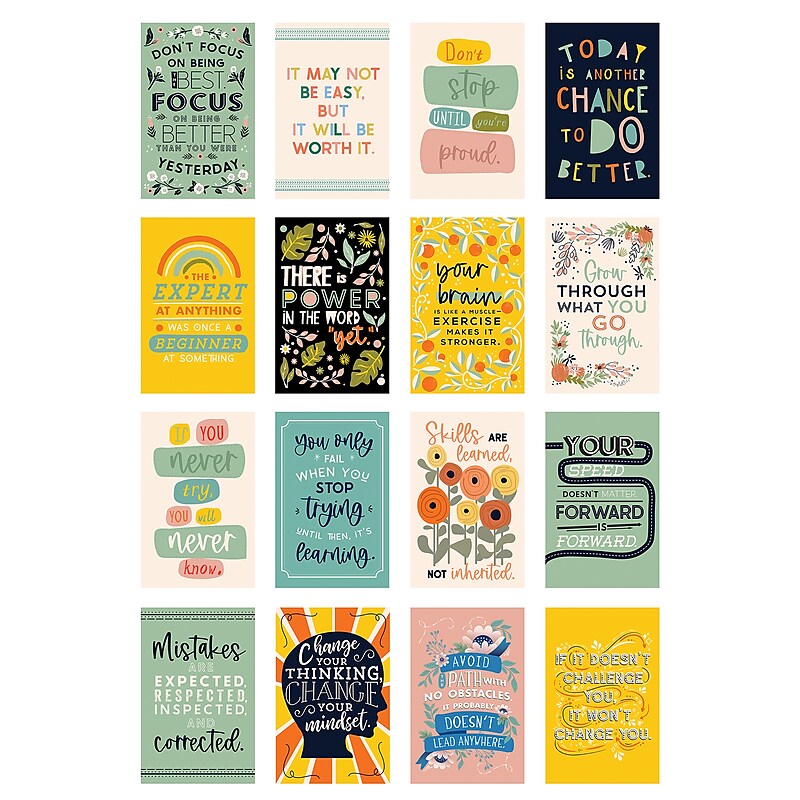 Carson Dellosa Education 17" x 11" Motivational Posters Poster Set, 16/Set (CD-106075) image 1