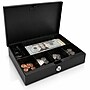 CARL Low Profile Steel Security Cash Box with Removable Cash Tray and Key Lock, Black (CB-6212)~#|#~32671B59-CB14-4370-95B38E20C9792A95_sc7