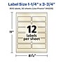 Avery Pearlized Ivory Rectangle Multipurpose Labels, 1.25" x 3.75", Ivory, 600/Box (94228)~#|#~326EF58E-2FCD-4BF8-B5AF1DCAD1463D57_sc7