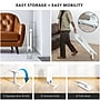 Mount-It! Foldable Rolling Overbed Table, 26.75"W, White (MI-8046)~#|#~327040A8-CAAE-4A3A-92B105626514D0F7_sc7