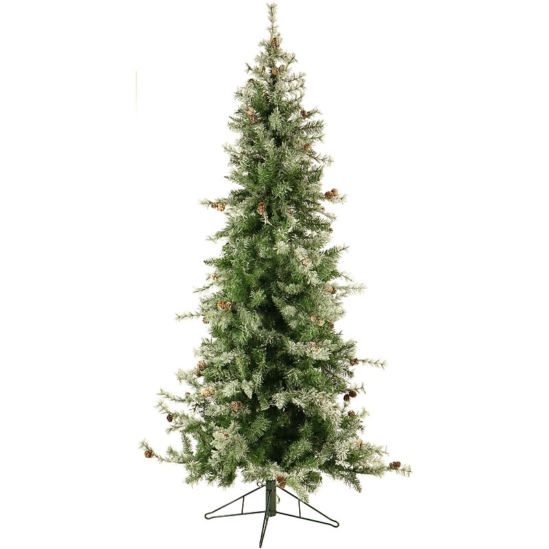 Fraser Hill Farm 9 ft. Buffalo Fir Slim Pre-Lit Artificial Christmas Tree, 700 Lights (FFBF090-3SN) image 1