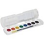 Prang Semi-Moist Washable Watercolor Paint with Brush, Assorted Colors, 8 Colors/Set (80525)~#|#~32725FD8-262A-4BAD-B5E3DDB12B6B68D8_sc7