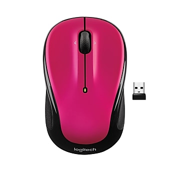 Logitech M325s Wireless Ambidextrous Optical USB Mouse, Brilliant Rose (910-006827)