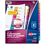 Avery Ready Index Table of Contents Extra-Wide Paper Dividers, 5 Tabs, Multicolored (11163)~#|#~3274D2C9-C1BC-4860-A823A01474AD21AA_sc7