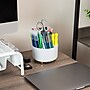 Mind Reader 5-Compartment Rotating Plastic Pen Holder, White (SPINPEN-WHT)~#|#~3275A536-53E2-4A9A-938207A01E24DAA3_sc7