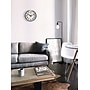 Infinity Instruments Lexington Ave Wall Clock, 15", Silver w/ Red Hands~#|#~3278528B-E123-4BCB-A72B179EFD9B591B_sc7