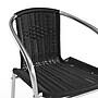 Flash Furniture Lila Aluminum/Rattan Stacking Chair, Black (TLH020BK)~#|#~327DE26D-7CE1-446B-83ACA61295EDC812_sc7