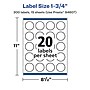 Avery Laser/Inkjet Burst Multipurpose Labels, 1.75" Dia., White, 300 Labels/Pack (94607)~#|#~3281B38C-7C99-4E00-92E0C0D9CF41536D_sc7