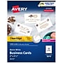 Avery Clean Edge Business Cards, 2" x 3 1/2", Matte White, 1000 Per Pack (5874)~#|#~328403F4-760D-4731-89C69FAD8A7DE3EA_sc7