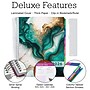 2026 Global Printed Products Deluxe Teal Gold Marble 10.5" x 8.5" Weekly & Monthly Planner, Paperboard Cover (DLX-CY26-0054)~#|#~3284071C-6631-4C9F-B9D33F3470BB578E_sc7